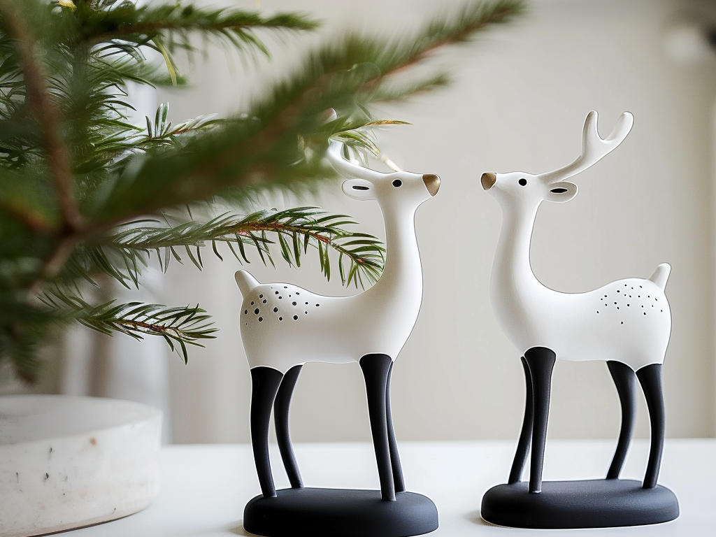 Winter Elegant Christmas Reindeer